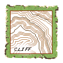 cliff cliff on topo map