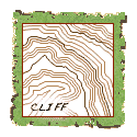 cliff cliff on topo map