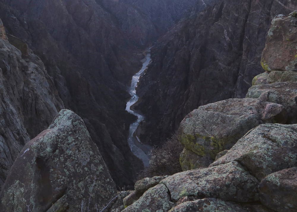 Gunnison River from Cedar Point, Black Canyon of the Gunnison National Park