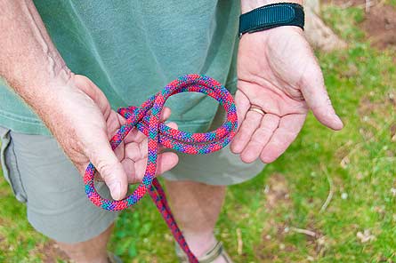 Learn to Tie the Figure 8 Knot