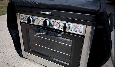 Portable Camp Chef Outdoor Deluxe Oven and 2 Burner Stove, Propane
