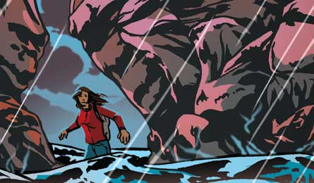 "Flash flood. (by J Dombrowski)"