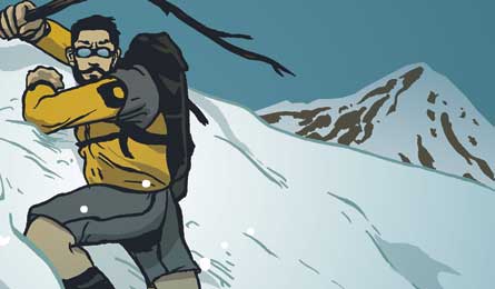 "Snow sliding (by J. Dombrowski)"