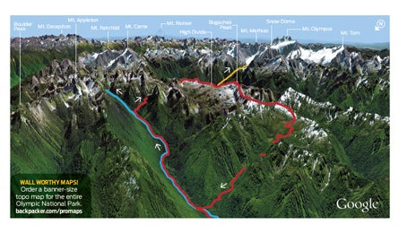 olympic mountains trail map