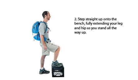 Back Strengthener: Loaded Step-Ups