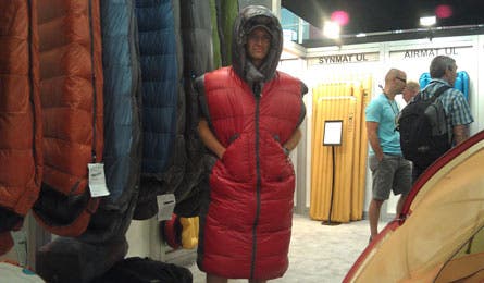 Dreamwalker-demo 445x260 38176 A model sporting Exped's Dreamwalker sleeping bag