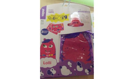 Kids-Quencher-bottle 445x260 38139 Vapur's Kids Quencher bottle comes with stickers.