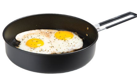 PanEggs 445x260 76294 Eggs are a protein-rich backcountry food. (A. Bydlon)
