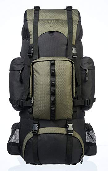 Internal frame clearance hiking backpack