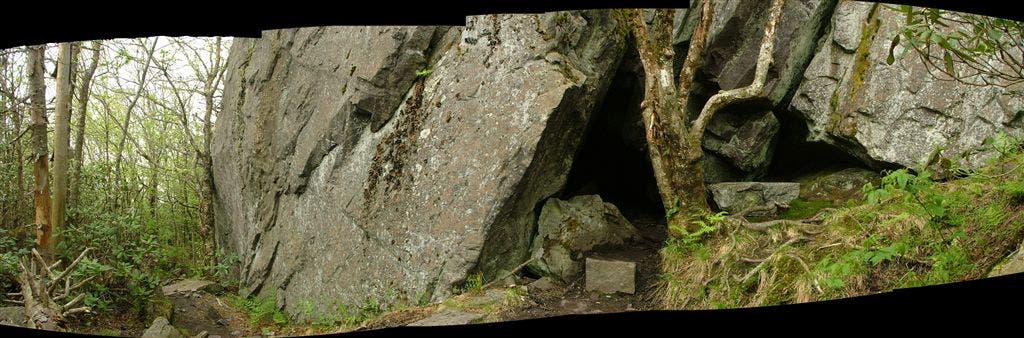 A rock cave on Pine Mountain None
