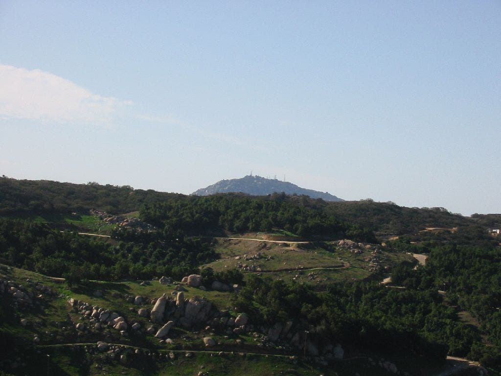 A view of Mt Woodson looking SW None