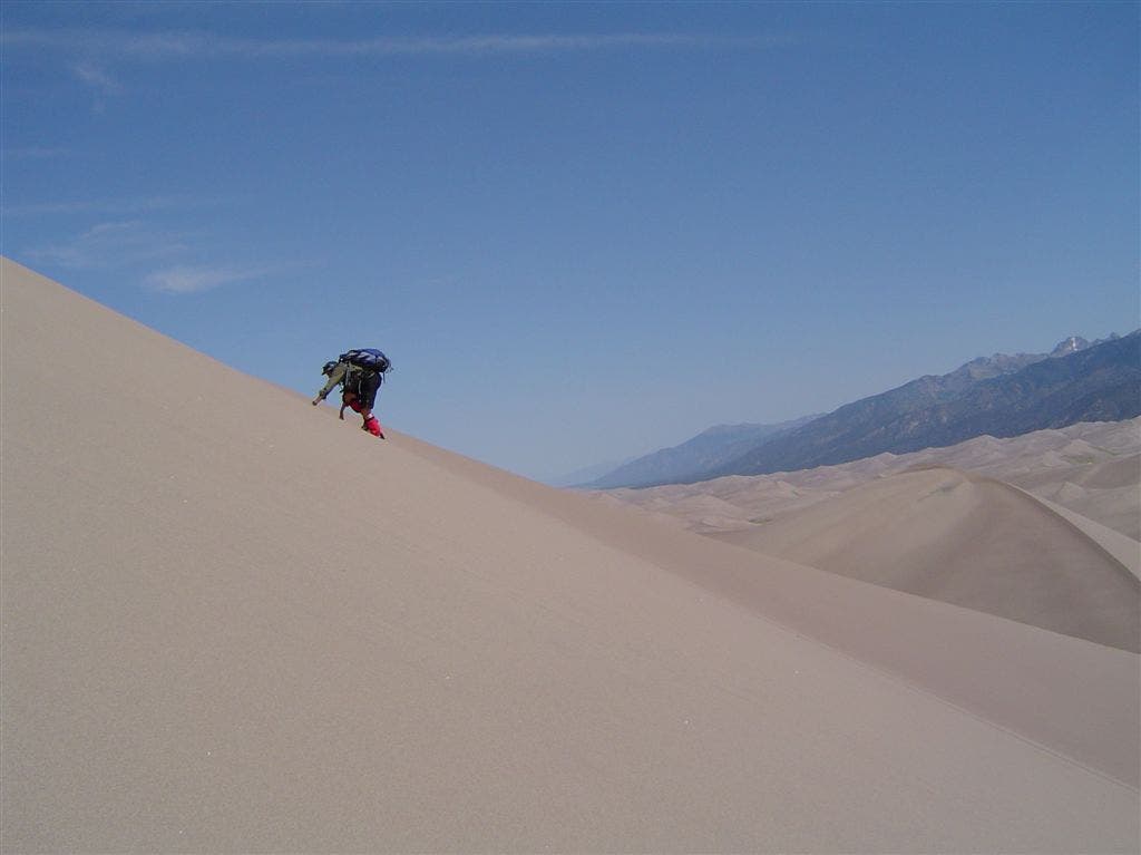 Another steep climb None