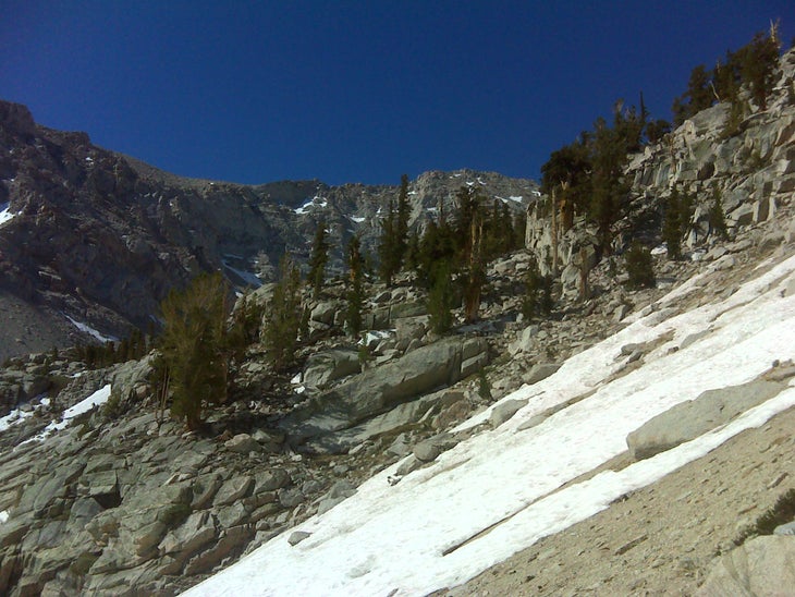 Approaching Meysen Lakes Basin None