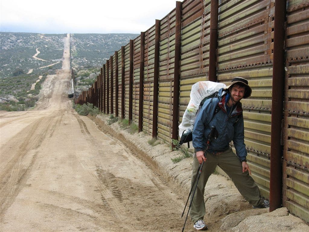 At the border fence None