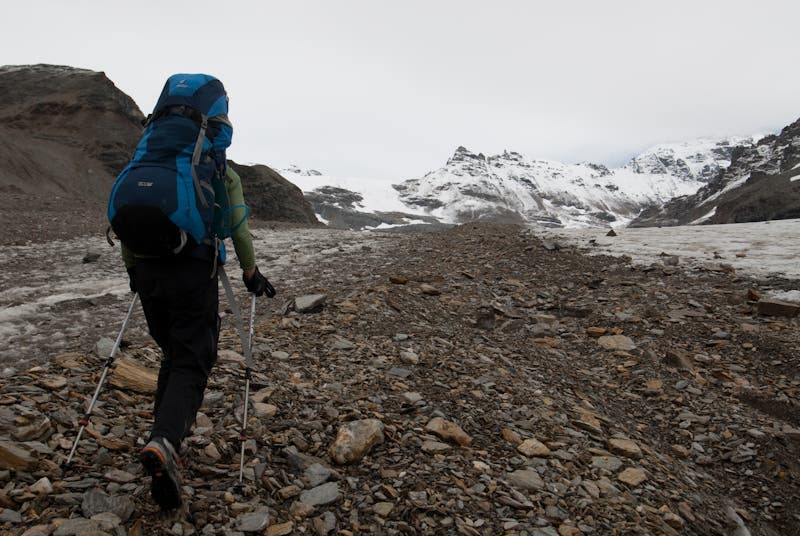 Backpacker.com producer Katie Herrell enroute to glacier None