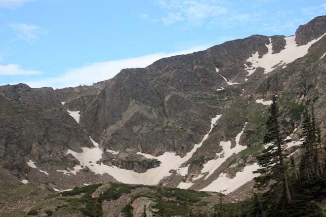 Basin below Ypsilon Mountain None