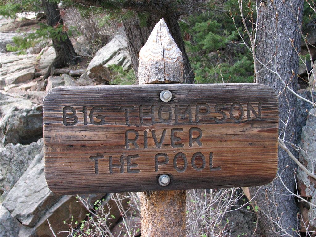 Big Thompson River Sign None