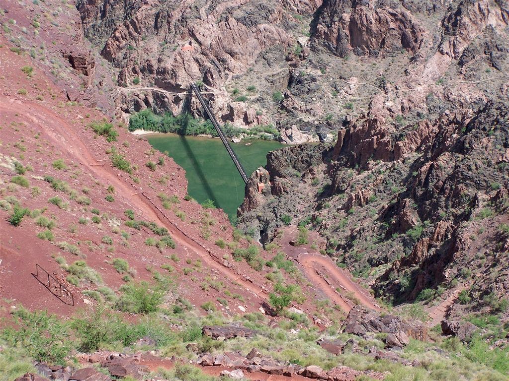 Black Suspension Bridge None