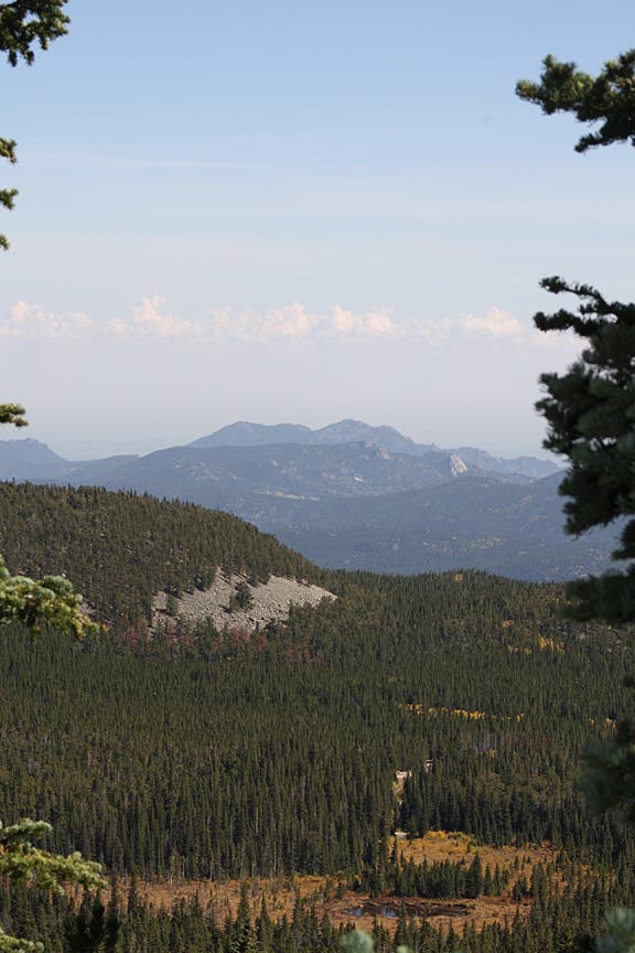 Boulder County and the surrounding mountains None