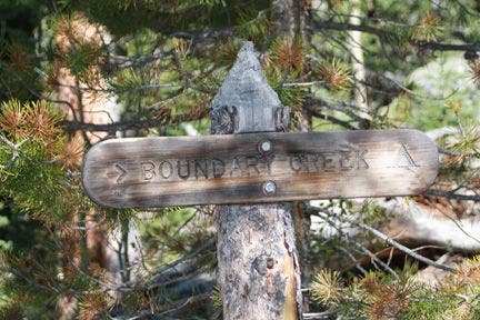Boundary Creek Sign None