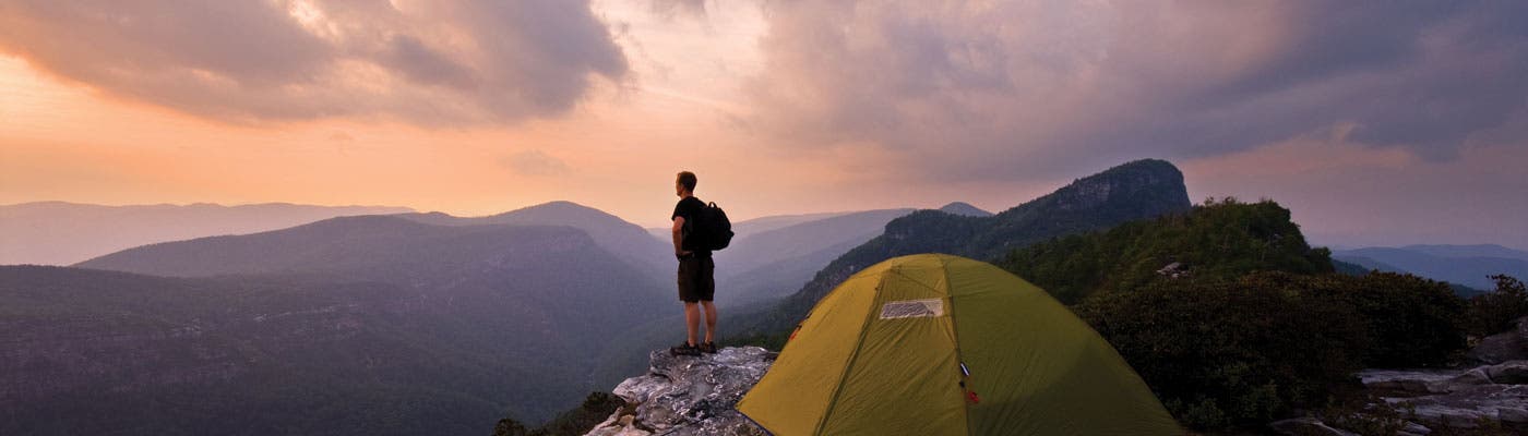 North Carolina - The Chimneys campsite, Linville Gorge Wilderness