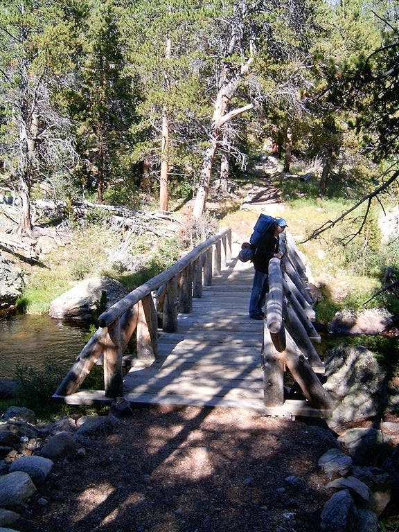 Bridge across Cache la Poudre River None