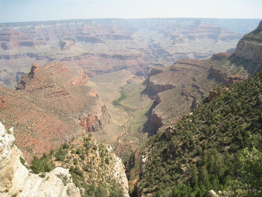Bright Angel Trail to Plateau Point None