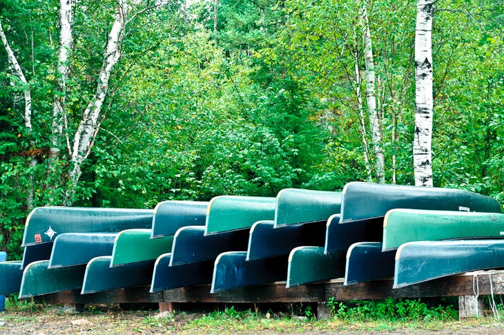 Canoes at Voyageur Canoe Outfitters None