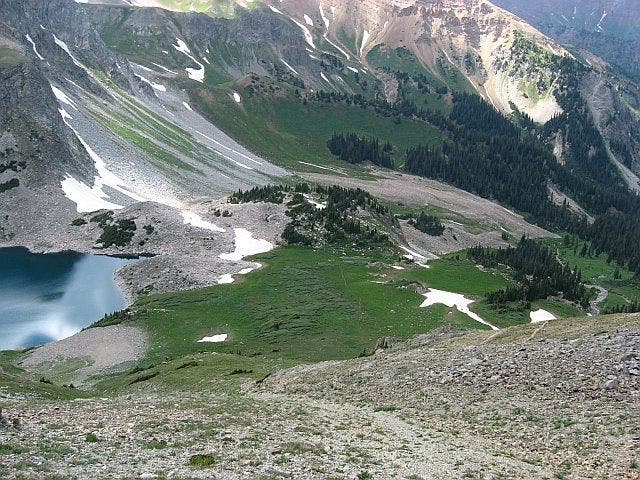 Capitol Lake from the Daly-Capitol saddle None