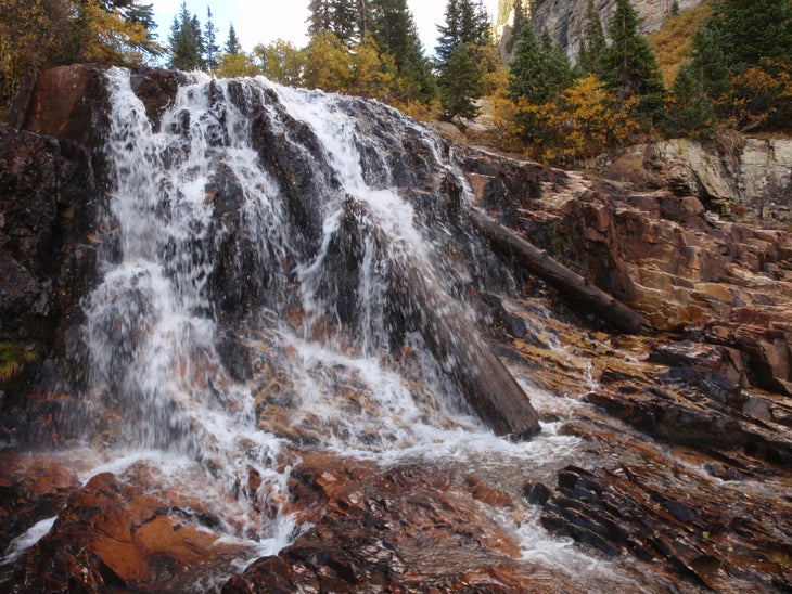 Cascade Creek falls just off-trail None