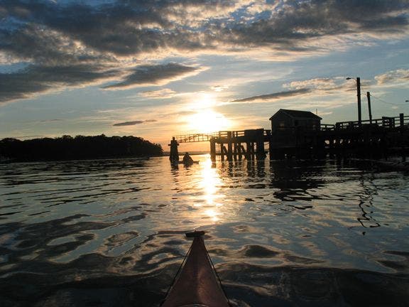 Casco Bay Paddle hike Portland maine