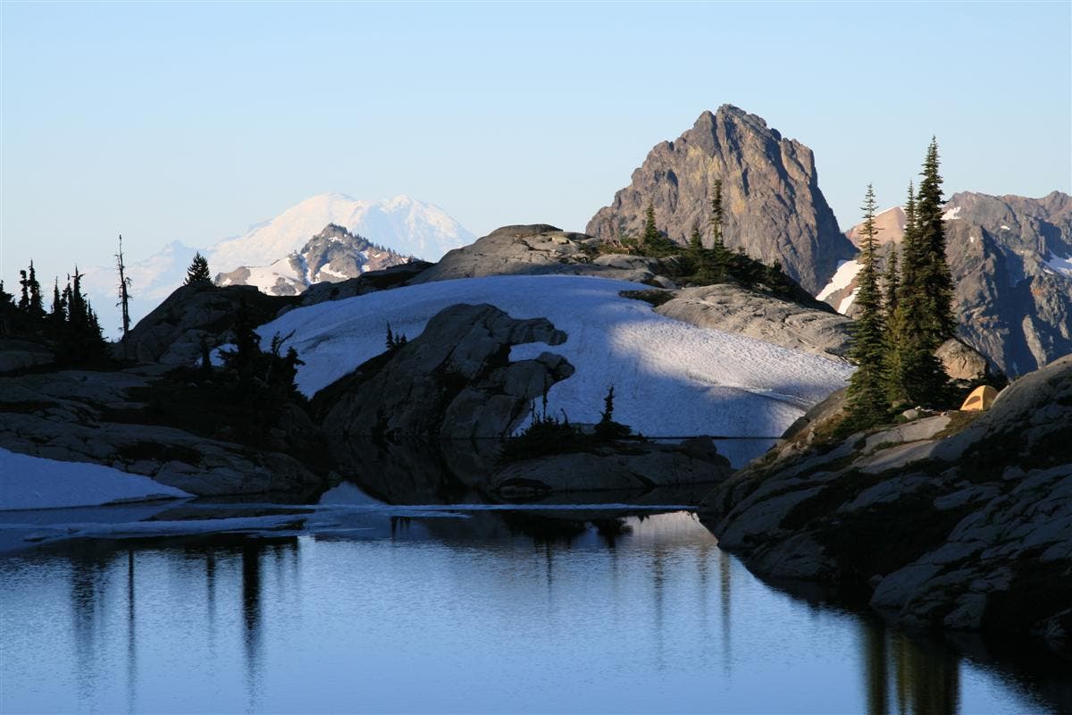 Cathedral Rock and Mt. Rainier None