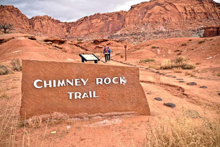 Pleasant Creek Hiking Trail in Capitol Reef National Park near