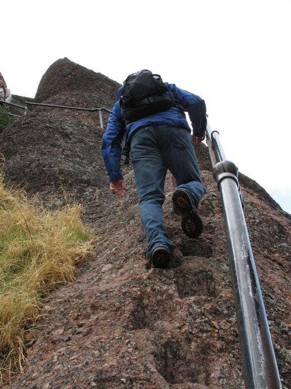 Climbing the rail None