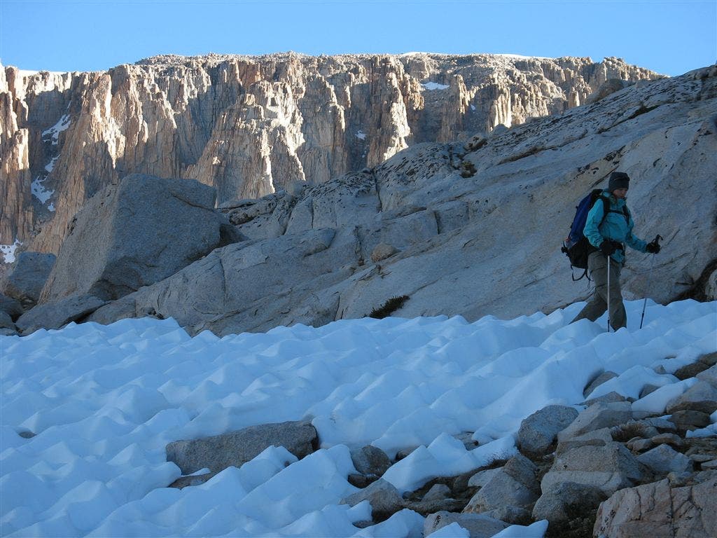 Climbing to Trail Crest None
