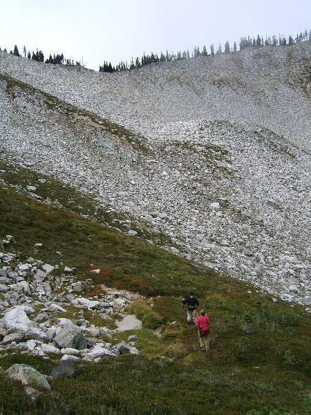 Climbing toward the saddle None