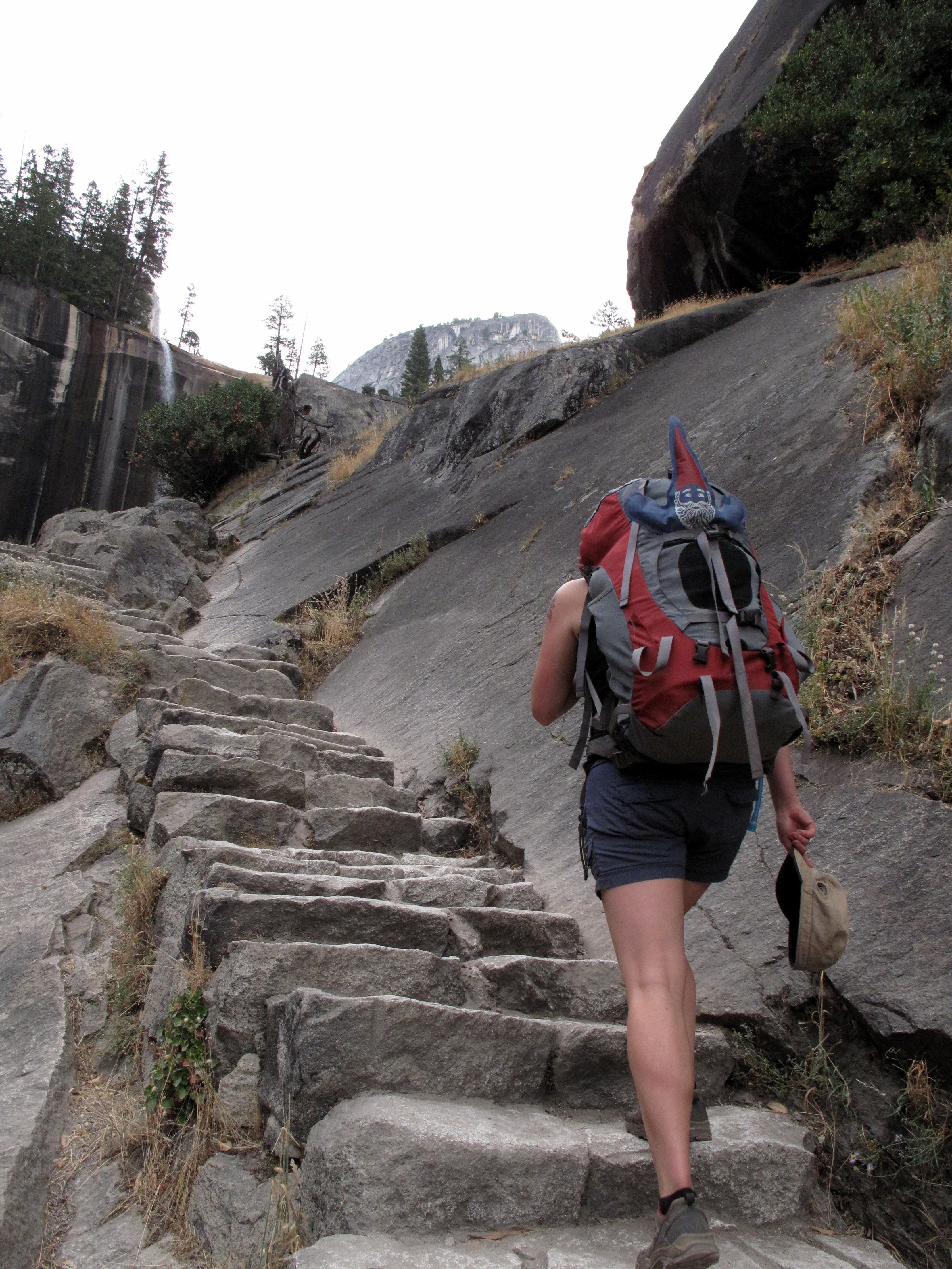 Climbing Toward Vernal Fall None