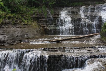 Close up of fourth waterfall None