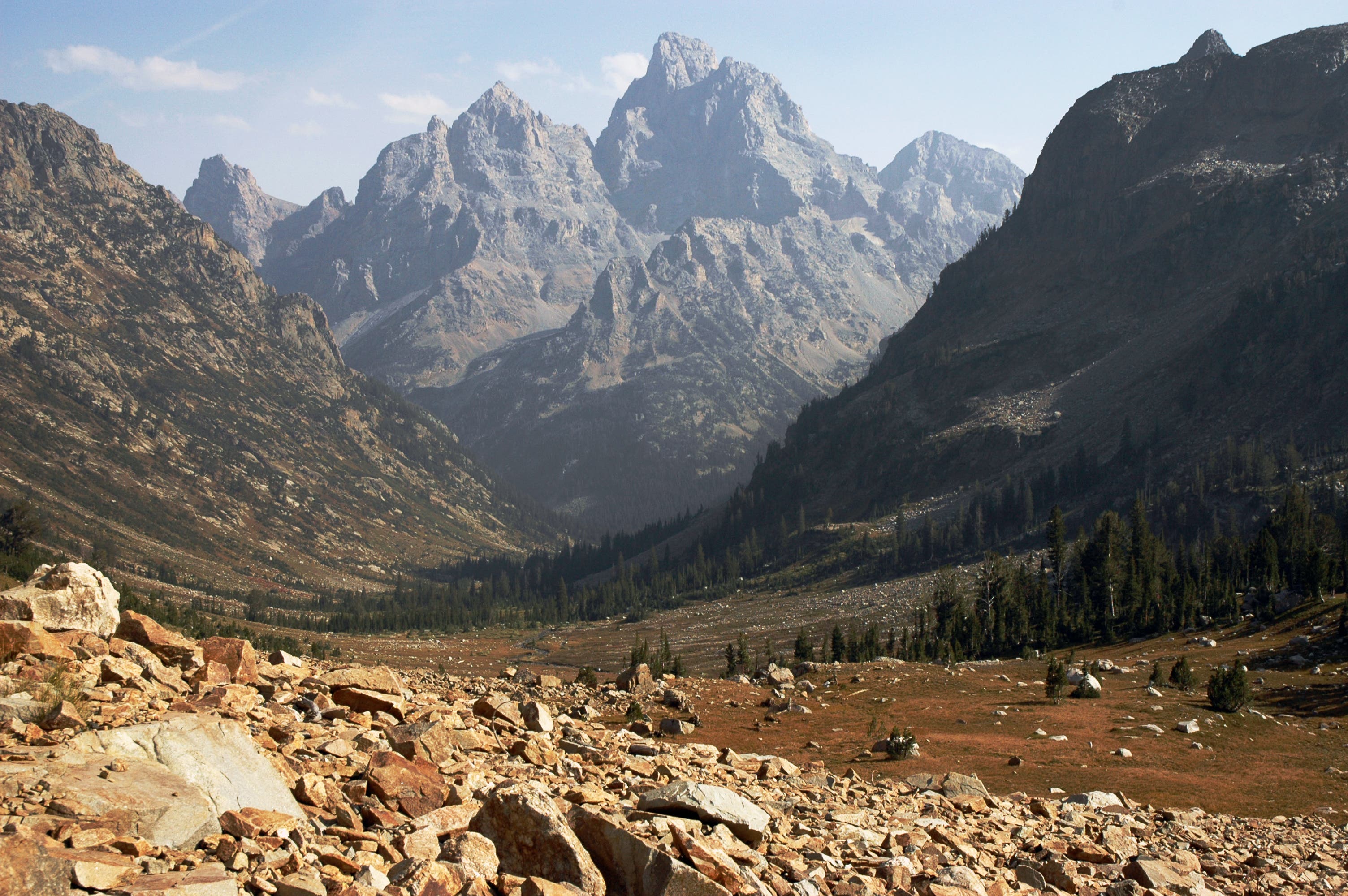 Descent into Cascade Canyon None