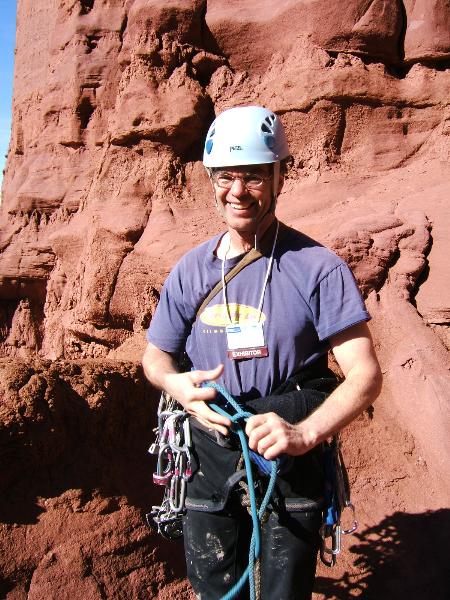 Dougald Dougald’s always smiling, more so when he gets to climb.