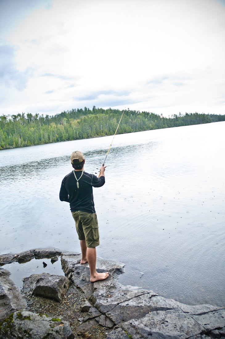 Fishing for smallmouth bass None