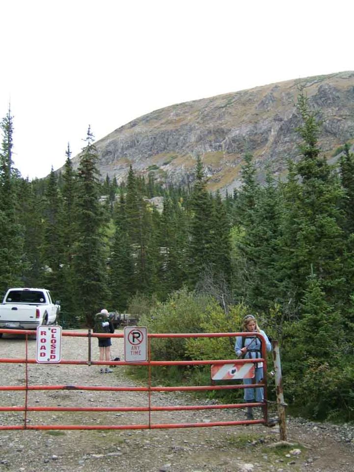 Gate at trailhead None