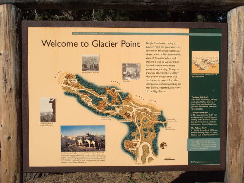 Glacier Point Trailhead None