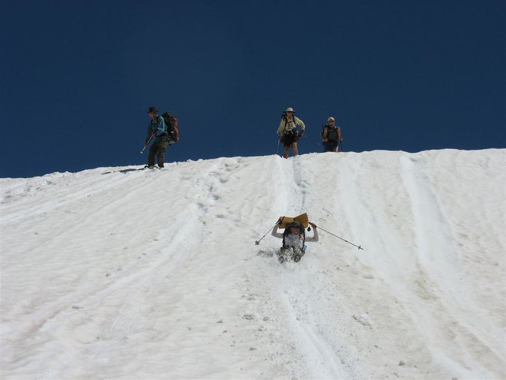Glissade from Silver Pass None