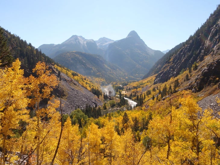 Gold fills the lower elevations None