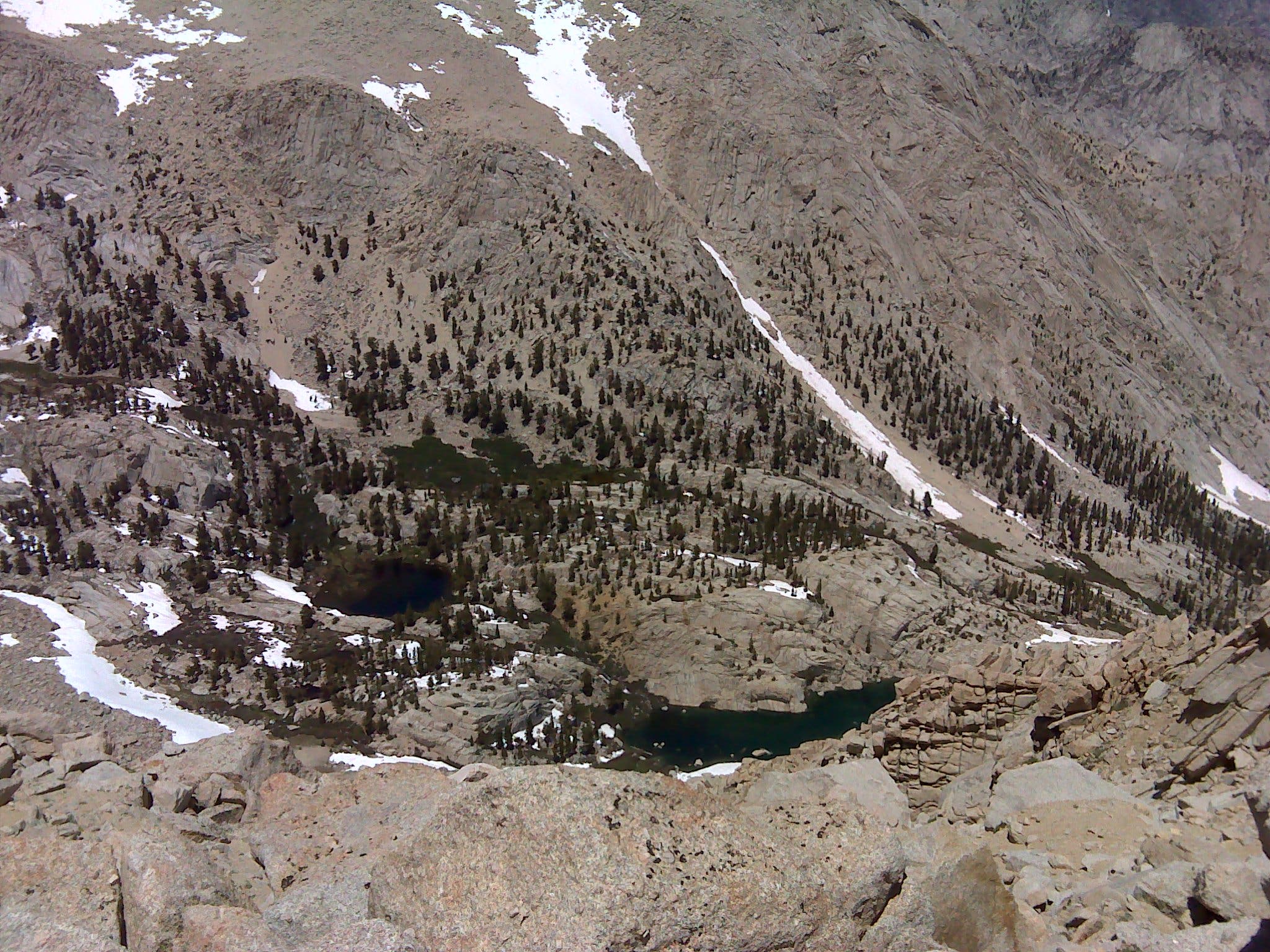Grass Lake (left), Peanut Lake, and the Meysan Valley None