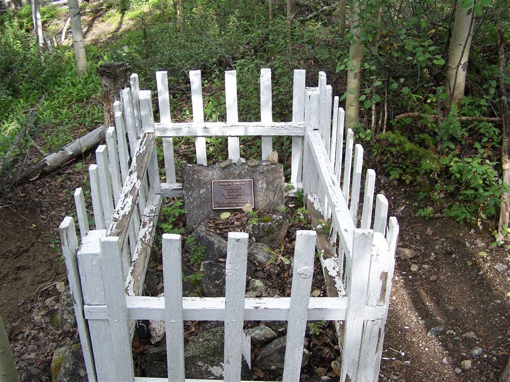 Grave near the trail None