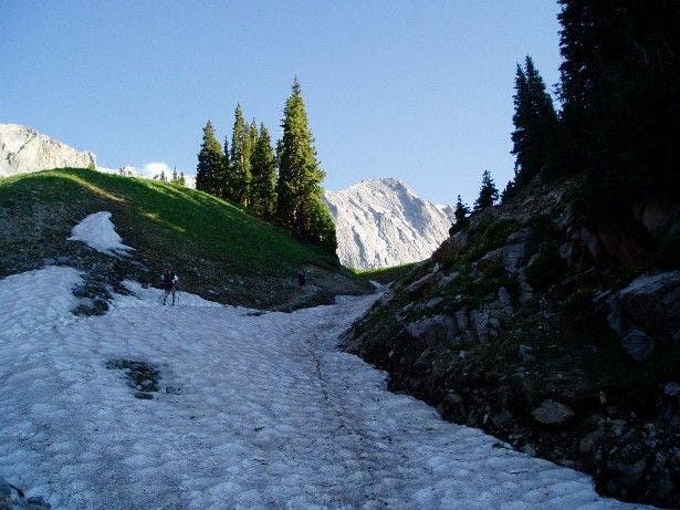 Gully with seasonal snow None