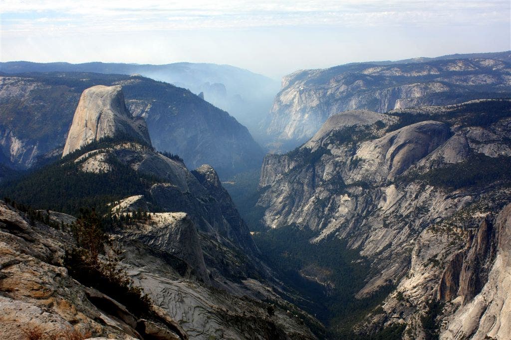 Half Dome and the Valley None