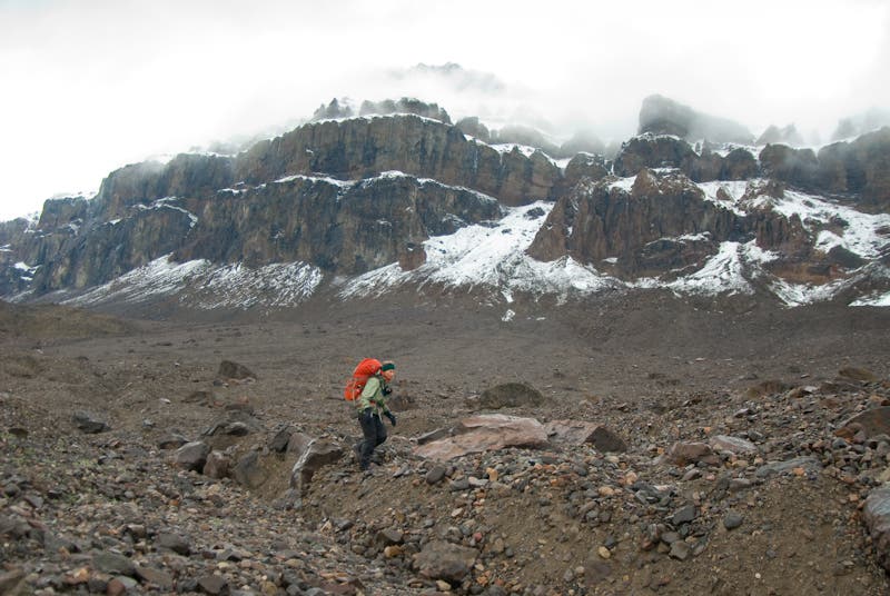 Hiking the boulder field None